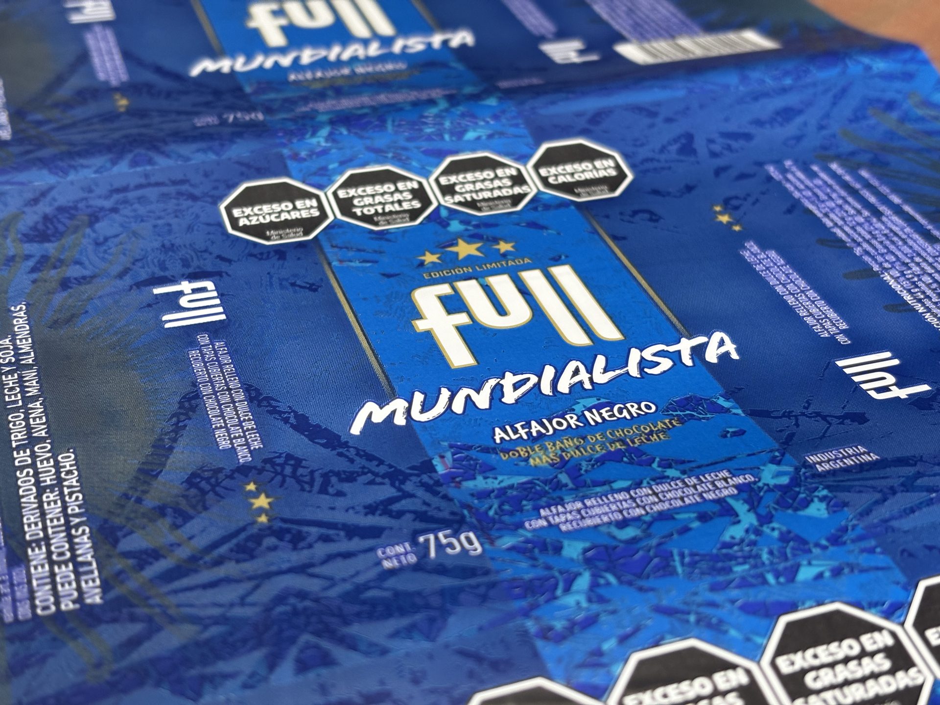 Lámina impresa en flexografía para envoltorio de alfajor